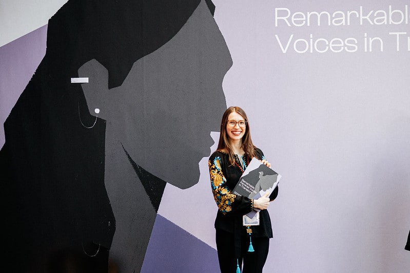 Olesia Kholopik at the Remarkable Feminist Voices Award Ceremony 2023